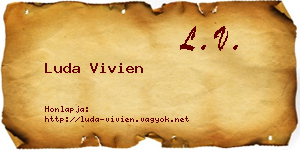 Luda Vivien névjegykártya